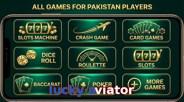 Main screen of Lucky Aviator games page for PK players