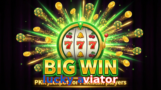 Big win animation on Lucky Aviator slot game